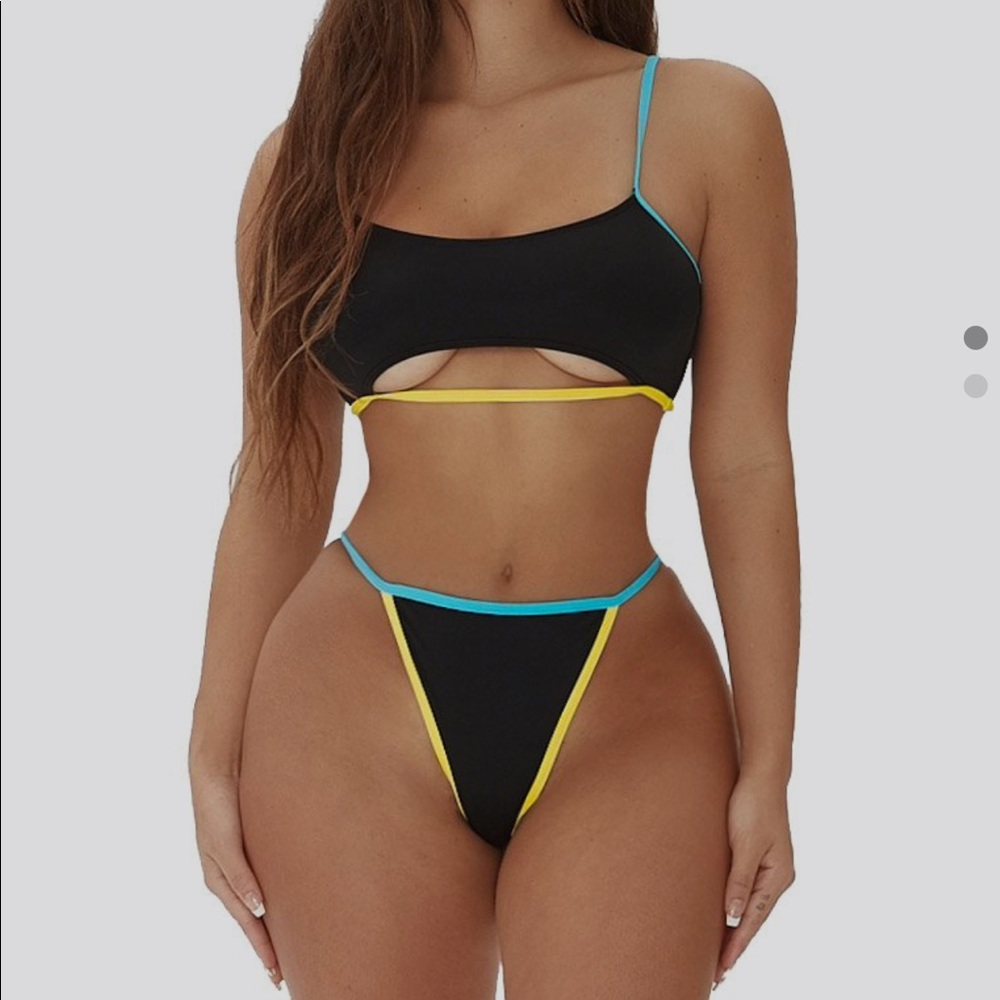 Icon swim ‘Take a dip’ bikini size medium- black